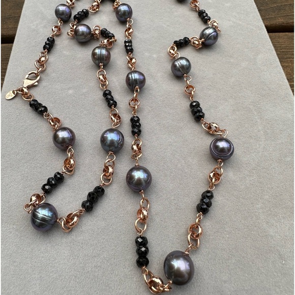 Honora Bronze Italy Pearl Necklace - Picture 2 of 6